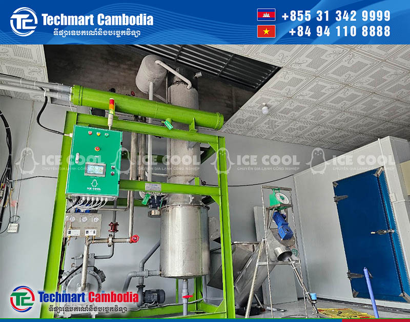 ម៉ាស៊ីនសម្រាប់ផលិតដុំទឹកកក - Ice tube Machine 5 ton