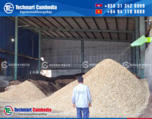 ដំឡើងម៉ាស៊ីនកំដៅឈើ-៥តោន-នៅខេត្តតៃនិញ-Installing-5-ton-wood-chipper